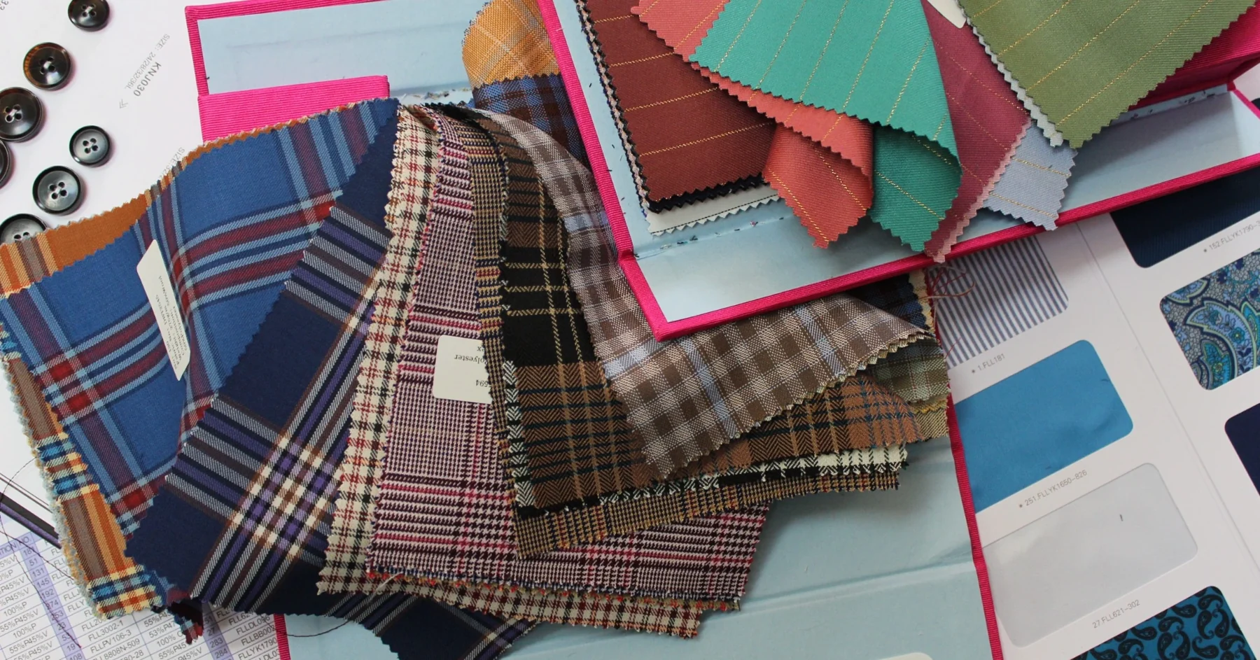 KQuinn fabric books and cloth swatches