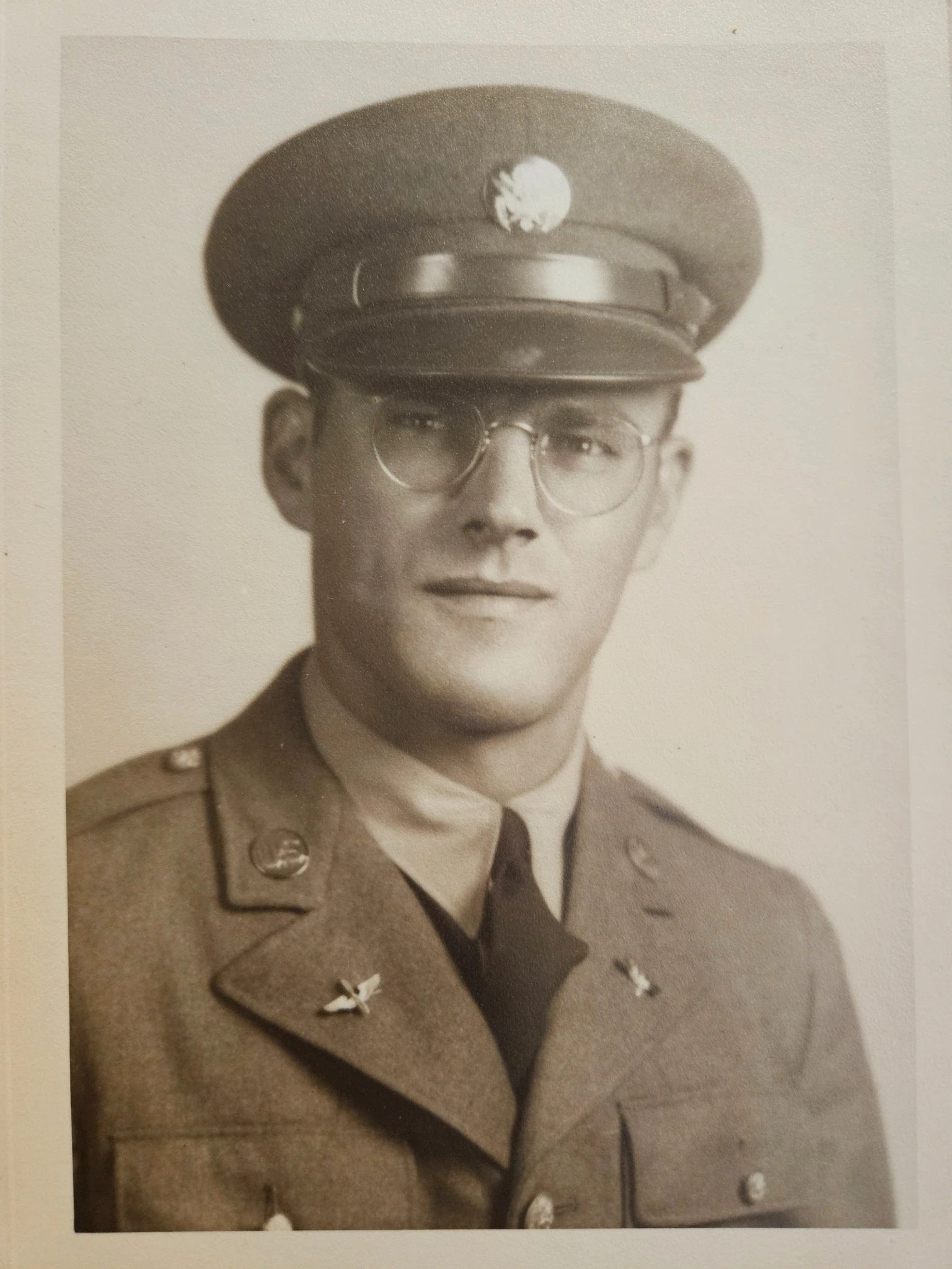 Vintage military portrait from the 1940s