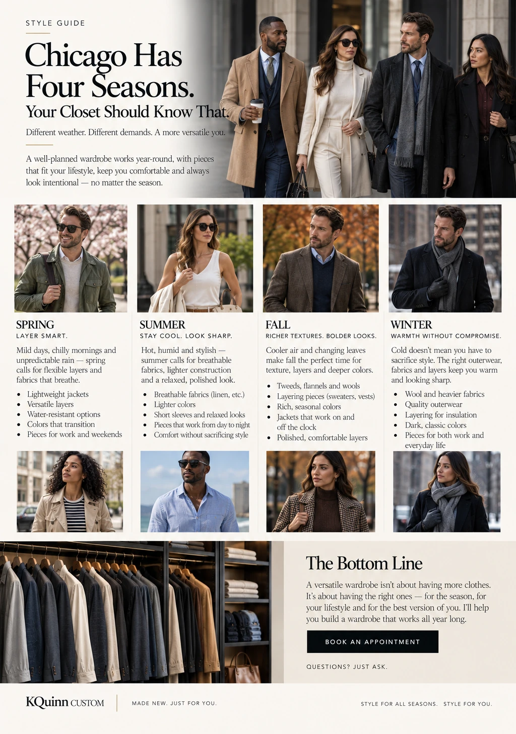 Chicago Has Four Seasons — approved KQuinn Guide page