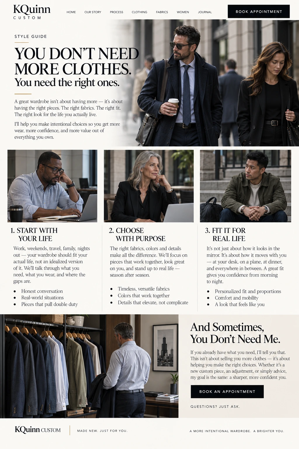 KQuinn — You don't need more clothes. You need the right ones.